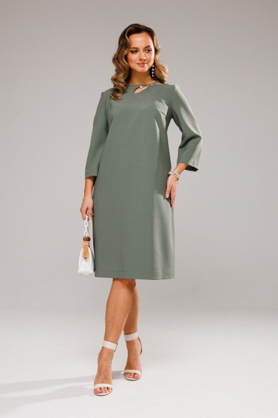 Платье VI ORO VR-1097 оливка - фото 10