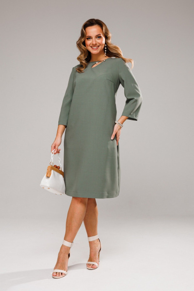 Платье VI ORO VR-1097 оливка - фото 9