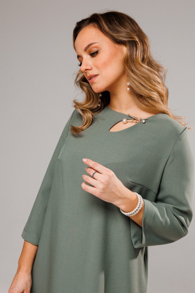 Платье VI ORO VR-1097 оливка - фото 4