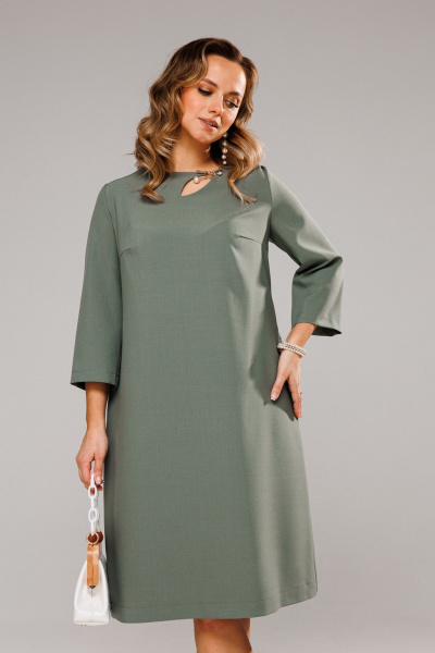 Платье VI ORO VR-1097 оливка - фото 3