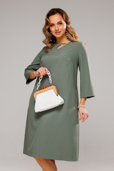 Платье VI ORO VR-1097 оливка - фото 2