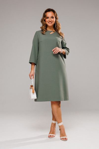 Платье VI ORO VR-1097 оливка - фото 1