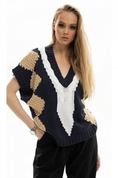 Брюки, жилет Diva 1713 черный - фото 5