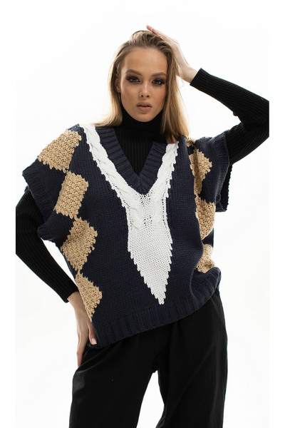 Брюки, жилет Diva 1713 черный - фото 3