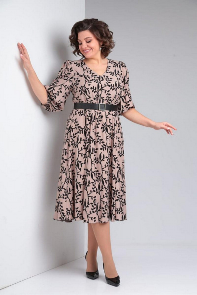 Платье Милора-стиль 1180 бежевый - фото 1