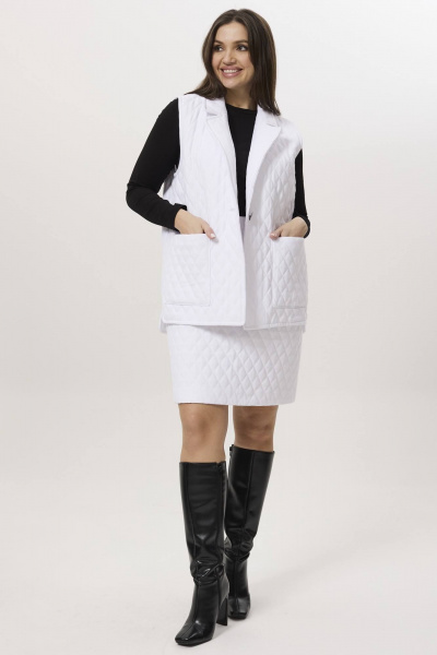 Джемпер Ma Сherie 1066 белый - фото 8