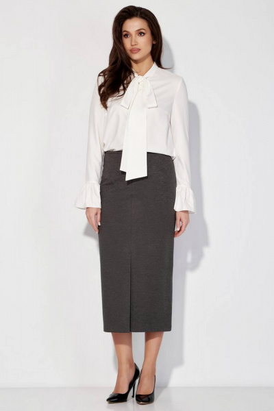 Юбка-карандаш с разрезом и поясом PINA 3796 - фото 1