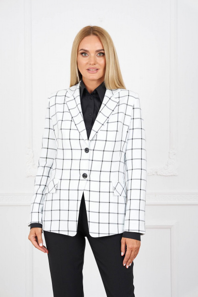 Костюм из текстиля: жакет, брюки, блузка на каждый день Azzara 927 - фото 4