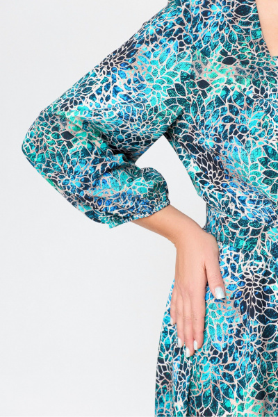 Платье Х-образный силуэт из вискозы с поясом Swallow 711 - фото 11