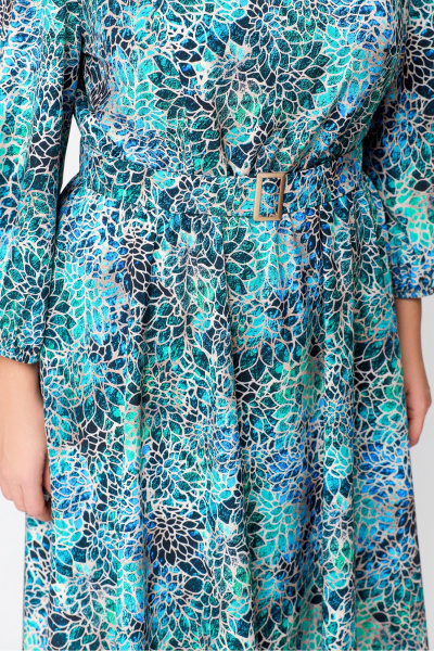 Платье Х-образный силуэт из вискозы с поясом Swallow 711 - фото 9