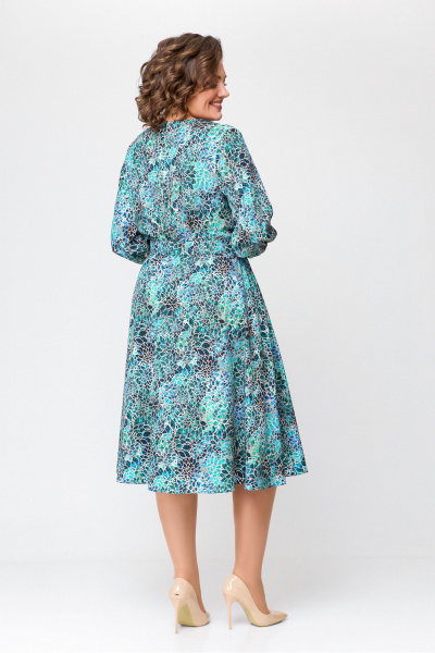 Платье Х-образный силуэт из вискозы с поясом Swallow 711 - фото 8