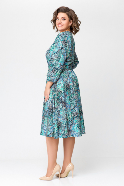 Платье Х-образный силуэт из вискозы с поясом Swallow 711 - фото 7