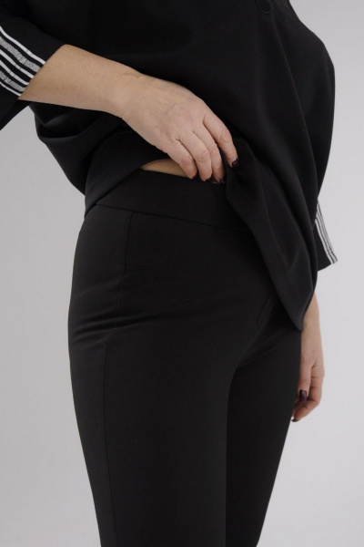 Леггинсы облегающие на резинке из трикотажа Tammi 3Т73-23/1 черный - фото 5