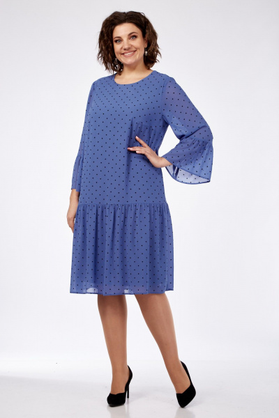 Платье Karina deLux M-1220 индиго - фото 4
