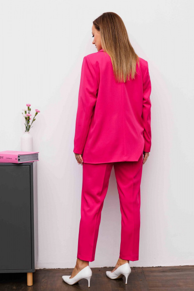 Жакет демисезонный в стиле на каждый день из текстиля AURA otd 1093 розовый - фото 8