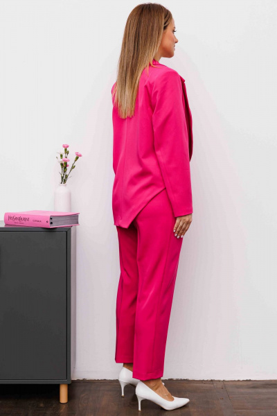 Жакет демисезонный в стиле на каждый день из текстиля AURA otd 1093 розовый - фото 7