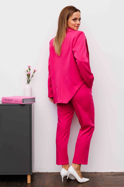 Жакет демисезонный в стиле на каждый день из текстиля AURA otd 1093 розовый - фото 2