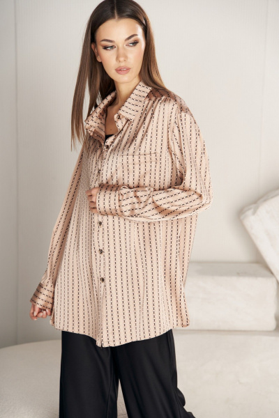 Брючный костюм из текстиля с свободным силуэтом Fantazia Mod 4759 - фото 3