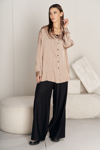 Брючный костюм из текстиля с свободным силуэтом Fantazia Mod 4759 - фото 2