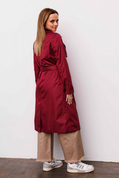 Тренч AURA otd 7035 марсала - фото 2