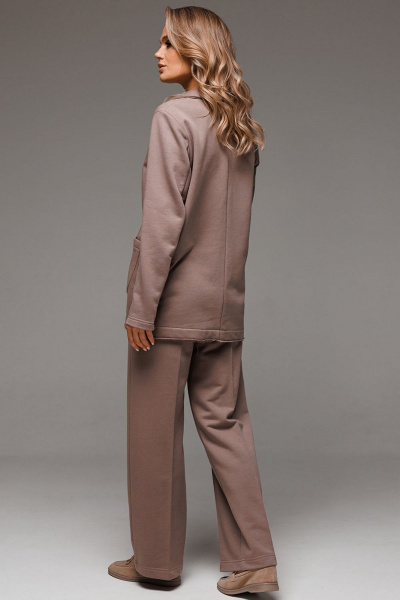 Деловой костюм из трикотажа с необработанными краями GO F3065/04-03.164-170 - фото 4