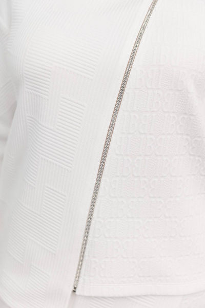 Белый костюм: свитшот с диагональным рельефом и юбка ASV 2685 - фото 6