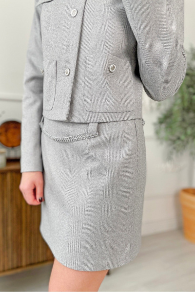 Юбка Rumoda 2187 серый - фото 6