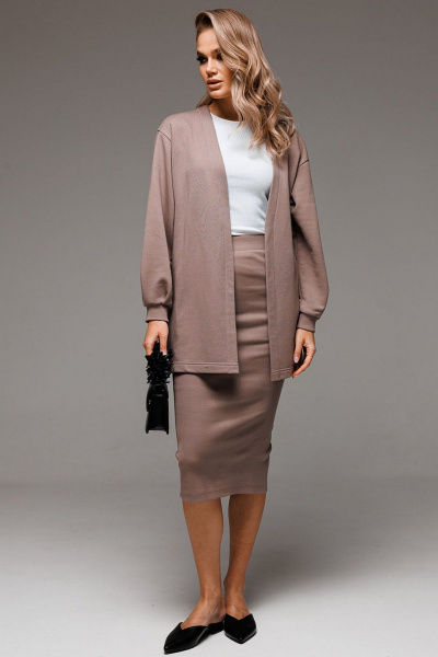 Жакет и юбка из эластичного трикотажа для делового образа GO F7064/04-03.170-176 - фото 6