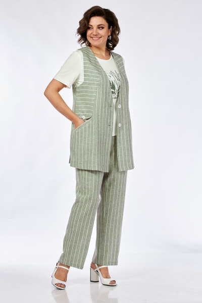 Брюки, жилет, футболка Jurimex 3073 зеленый - фото 1