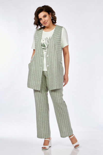 Брюки, жилет, футболка Jurimex 3073 зеленый - фото 2