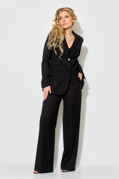 Брюки, жакет, жилет Chumakova Fashion 103 черный - фото 11