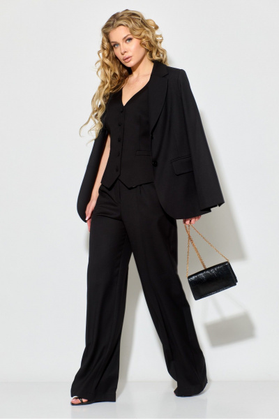 Брюки, жакет, жилет Chumakova Fashion 103 черный - фото 6
