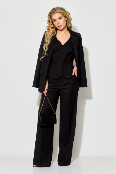 Брюки, жакет, жилет Chumakova Fashion 103 черный - фото 3