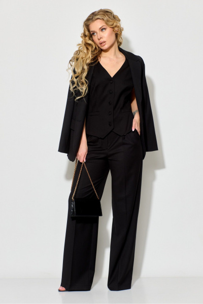 Брюки, жакет, жилет Chumakova Fashion 103 черный - фото 1