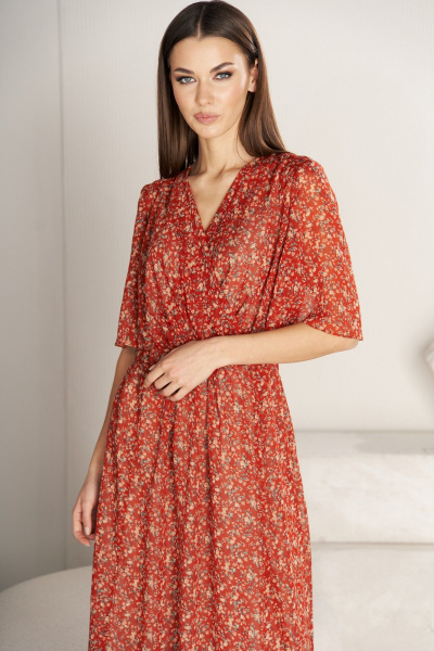 Платье Fantazia Mod 4726 терракот - фото 3