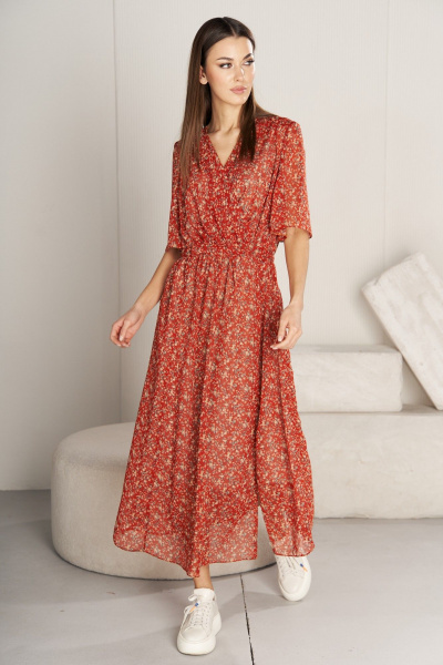 Платье Fantazia Mod 4726 терракот - фото 1