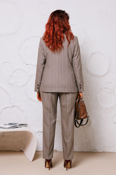 Брюки, жакет, жилет Mubliz 004/1 бежевый - фото 8