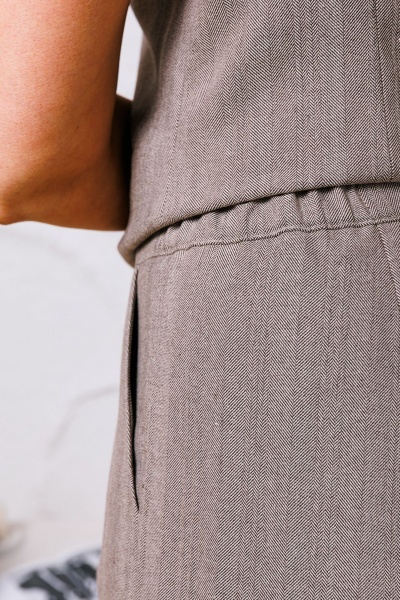 Брюки, жакет, жилет Mubliz 004/1 бежевый - фото 4