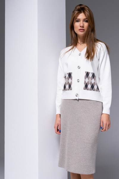 Юбка Barbara Geratti С8231BG серый/св.беж - фото 2