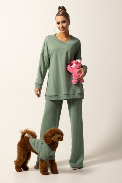 Свитшот Golden Valley 2348 светло-зеленый - фото 1