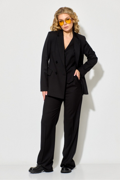 Брюки, жакет, жилет Chumakova Fashion 110 черный - фото 8