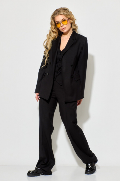 Брюки, жакет, жилет Chumakova Fashion 110 черный - фото 3