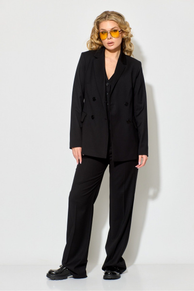 Брюки, жакет, жилет Chumakova Fashion 110 черный - фото 1