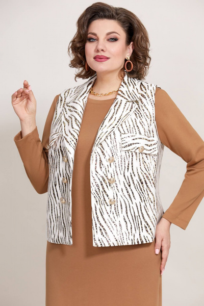 Жилет, платье Mira Fashion 5368 - фото 2