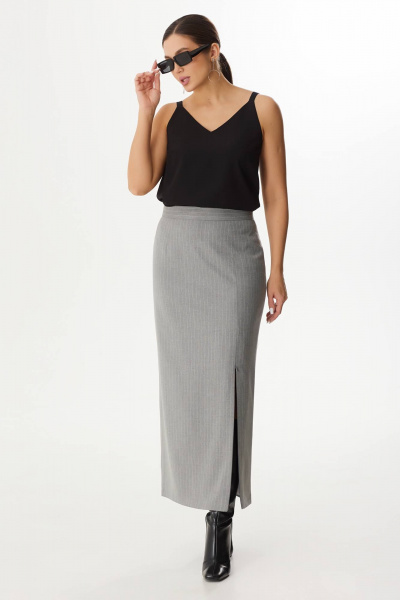 Юбка Elady 4324 светло-серый,полоска - фото 2