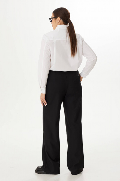 Классические брюки прямого силуэта из костюмной ткани Elady 4304 черный(однотон) - фото 3