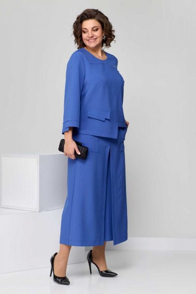 Блуза, брюки Асолия 1400 cиний - фото 3