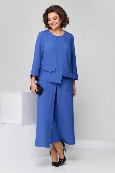 Блуза, брюки Асолия 1400 cиний - фото 1