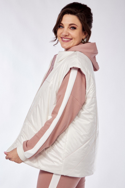 Брюки, жилет, худи Диомант 1917 пудра - фото 4