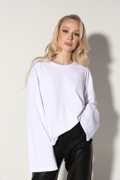 Джемпер из хлопка с удлиненными рукавами для повседневного стиля LM.Wear М35 - фото 2